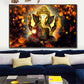 CloudShop Art Painting Canvas Print  60x90cm  serene-golden-elephant Canvas Frame Wrap - Ready to Hang