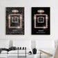CloudShop Art Painting Canvas Print  40x60cm Plain Black shining-perfume-bottle Canvas Frame Wrap - Ready to Hang