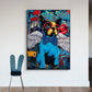 CloudShop Art Painting Canvas Print  50x70cm  the-angel-dog Canvas Frame Wrap - Ready to Hang
