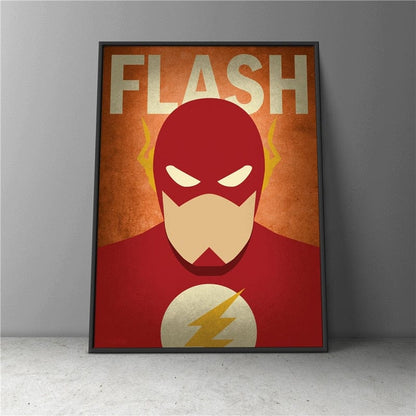 CloudShop Art Painting Canvas Print  70x100cm Flash avengers-wall-art-minimal-canvas-painting-american-movie-poster-champions-superhero-wall-decor-minimal-pictures-home-kids-room