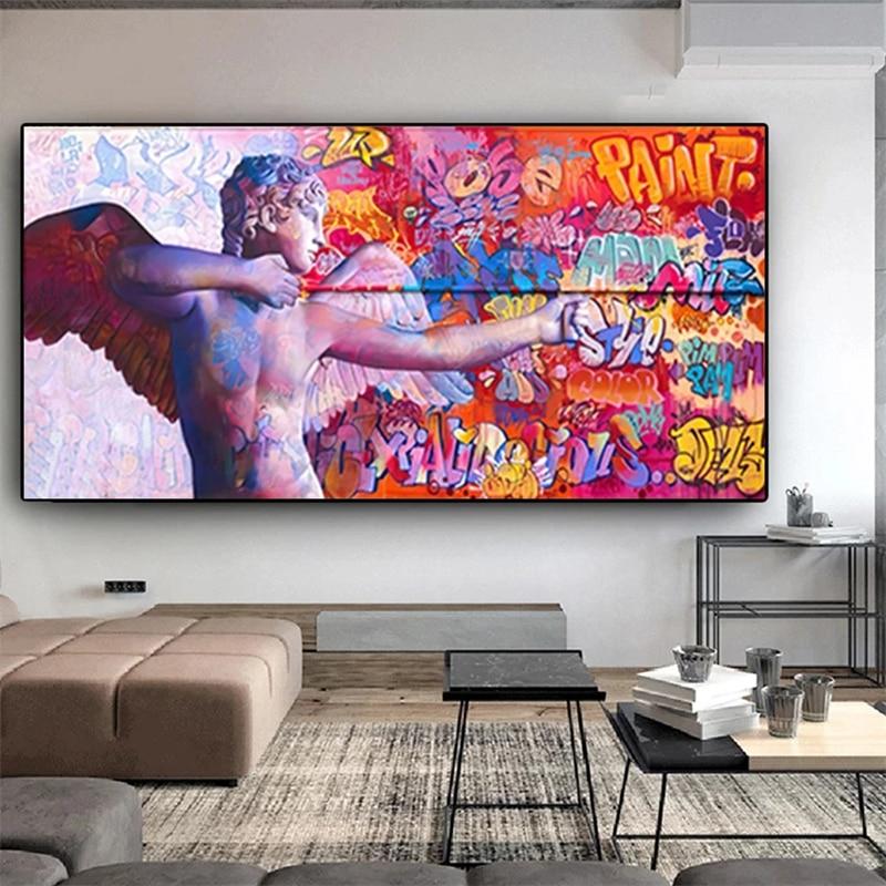 CloudShop Art Painting Canvas Print  50x100cm  the-cupid-of-art Canvas Frame Wrap - Ready to Hang