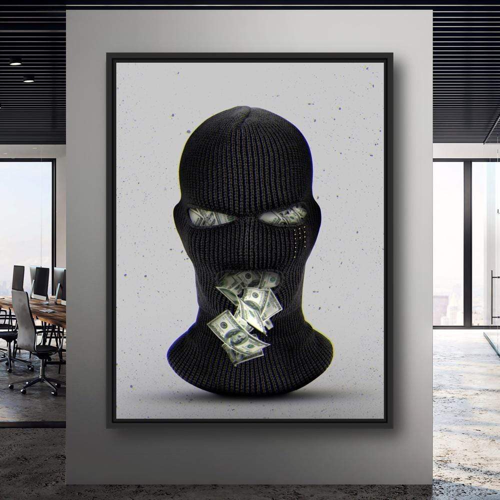 CloudShop Art Painting Canvas Print  50x75cm  the-money-gang Canvas Frame Wrap - Ready to Hang