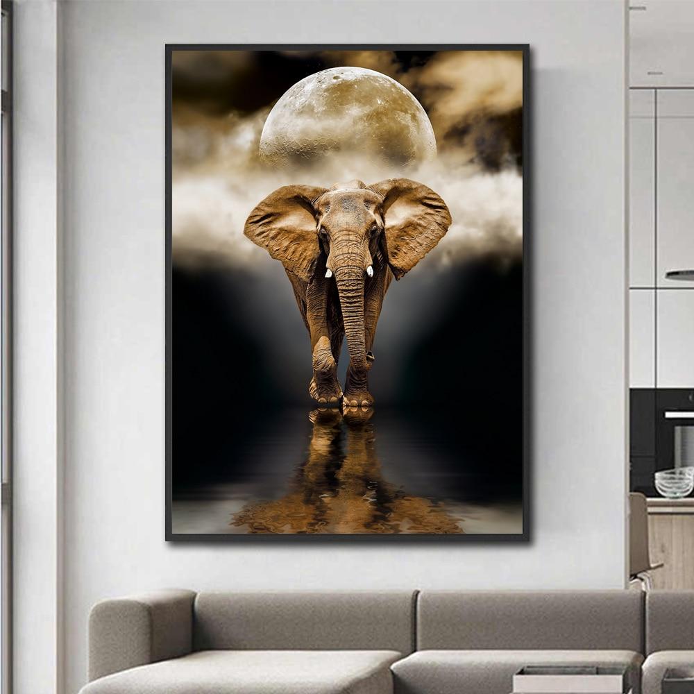 CloudShop Art Painting Canvas Print  50x70cm  the-nordic-elephant Canvas Frame Wrap - Ready to Hang