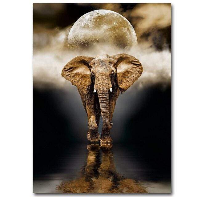 CloudShop Art Painting Canvas Print  120x170cm  the-nordic-elephant Canvas Frame Wrap - Ready to Hang