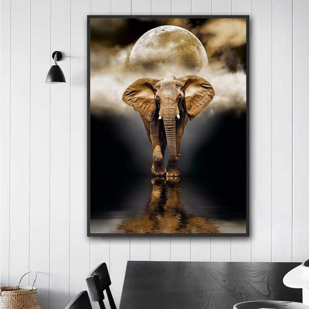 CloudShop Art Painting Canvas Print  80x120cm  the-nordic-elephant Canvas Frame Wrap - Ready to Hang