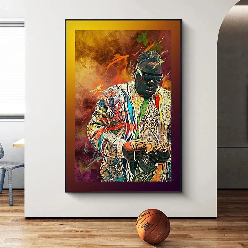 CloudShop Art Painting Canvas Print  30x40cm  the-notorious-big-abstract Canvas Frame Wrap - Ready to Hang