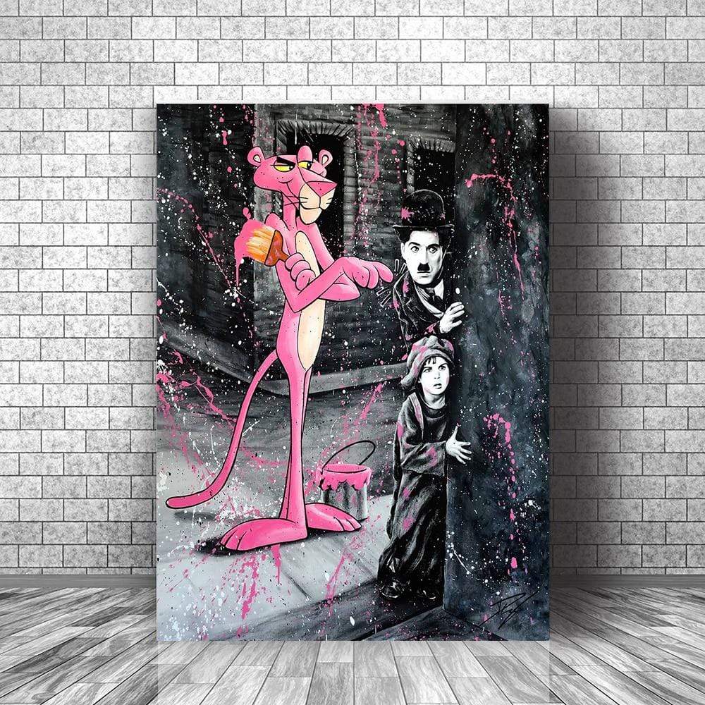 CloudShop Art Painting Canvas Print  50x70cm  the-pink-chaplin Canvas Frame Wrap - Ready to Hang