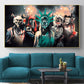 CloudShop Art Painting Canvas Print  60x100cm  the-purge-anarchy Canvas Frame Wrap - Ready to Hang