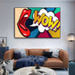 CloudShop Art Painting Canvas Print  50x70cm  womans-wow Canvas Frame Wrap - Ready to Hang