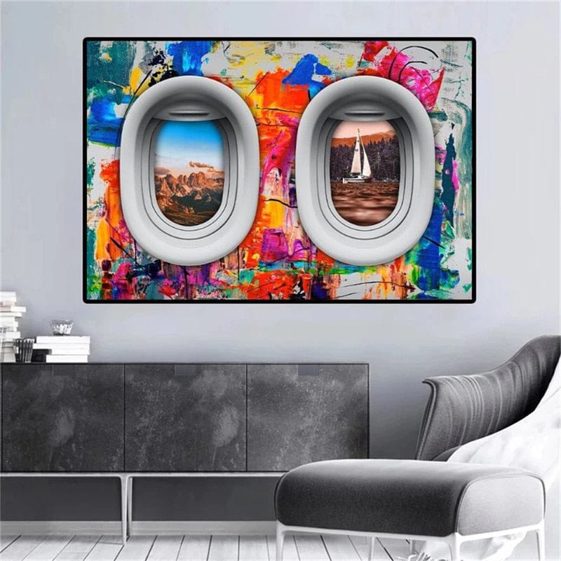 CloudShop Art Painting Canvas Print  50x70cm  travel-the-world Canvas Frame Wrap - Ready to Hang