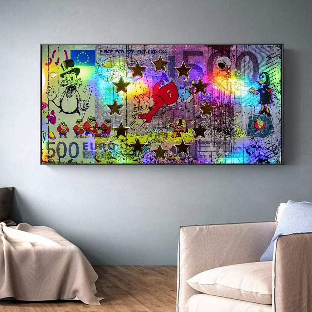 CloudShop Art Painting Canvas Print  60x120cm  ultimate-500-euros Canvas Frame Wrap - Ready to Hang