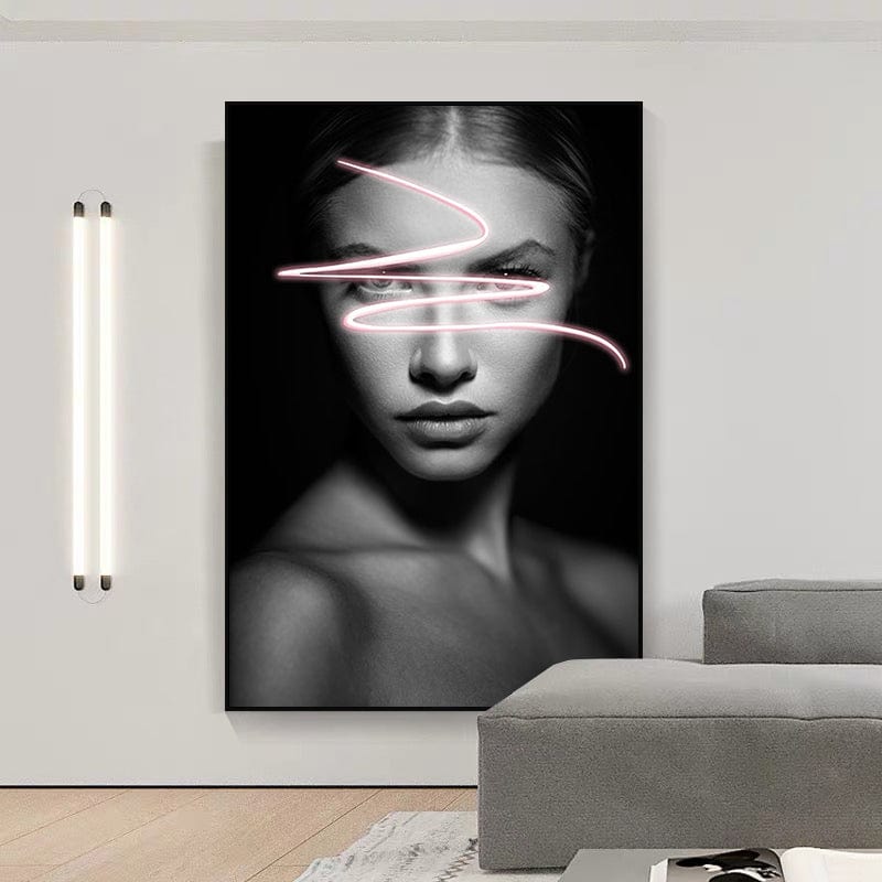 CloudShop Art Painting Canvas Print  40x50cm Design D neon-emotions Canvas Frame Wrap - Ready to Hang