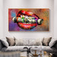 CloudShop Art Painting Canvas Print  80x140cm  your-dope-kiss Canvas Frame Wrap - Ready to Hang