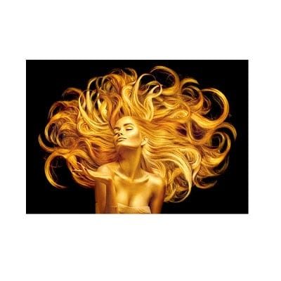 CloudShop Art Painting Canvas Print golden-hair-beauty 120x170cm Canvas Print - With Wrap Frame 