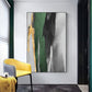 CloudShop Art Painting Canvas Print green-strips-abstract 30x40cm | 12x16 inches Canvas Print - With Wrap Frame 