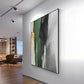 CloudShop Art Painting Canvas Print green-strips-abstract 120x170cm | 47x67 inches Canvas Print - With Wrap Frame 
