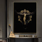 CloudShop Art Painting Canvas Print jesus-on-a-skull 120x170cm Canvas Print - With Wrap Frame 