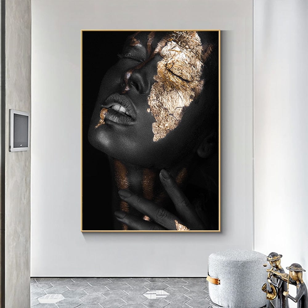 CloudShop Art Painting Canvas Print magical-african-women 50x70cm Magical African Woman 1 Canvas Print - With Wrap Frame