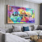 CloudShop Art Painting Canvas Print  50x100cm  make-your-own-luck-2 Canvas Frame Wrap - Ready to Hang