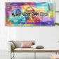 CloudShop Art Painting Canvas Print  60x120cm  make-your-own-luck-2 Canvas Frame Wrap - Ready to Hang