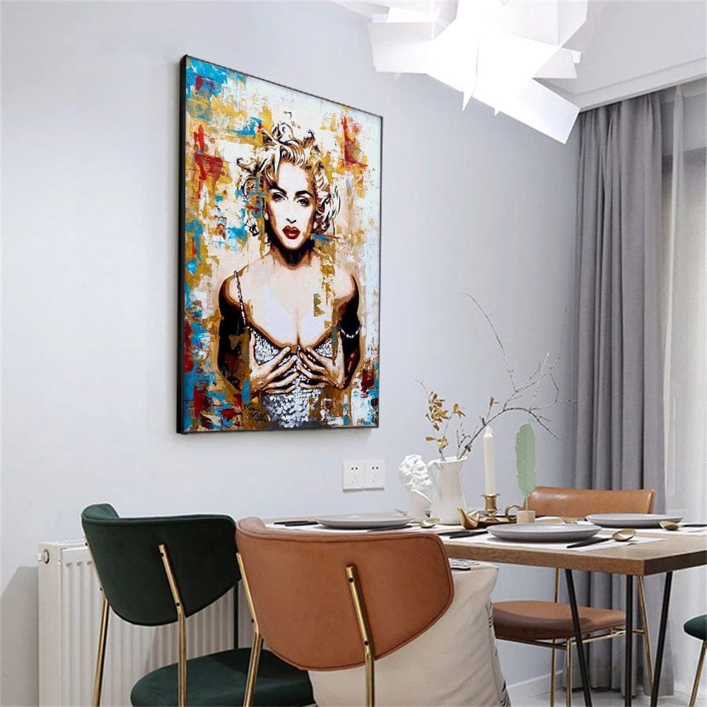 CloudShop Art Painting Canvas Print monroe-seduction 40x60cm Canvas Frame Wrap - Ready to Hang 