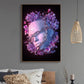 CloudShop Art Painting Canvas Print purple-shackles 50x70cm Canvas Frame Wrap - Ready to Hang 