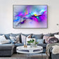 CloudShop Art Painting Canvas Print purple-shades-aurora 40x60cm Canvas Frame Wrap - Ready to Hang 