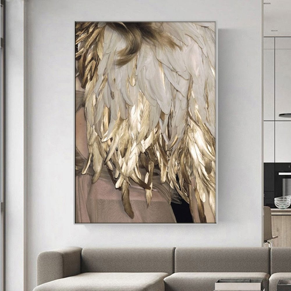CloudShop Art Painting Canvas Print richness-in-feathers 30x40cm Canvas Print - With Wrap Frame 