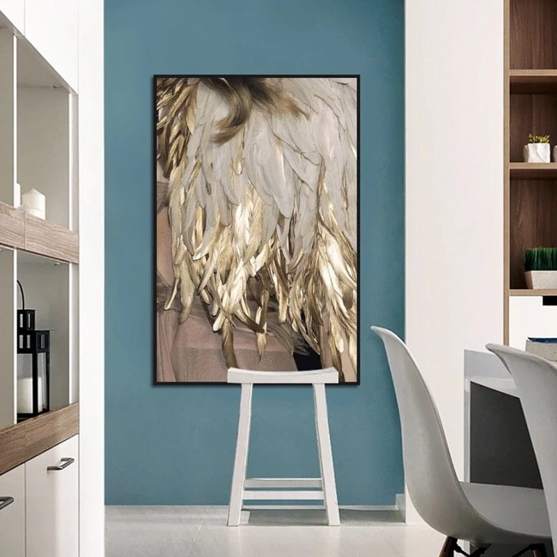 CloudShop Art Painting Canvas Print richness-in-feathers 60x90cm Canvas Print - With Wrap Frame 