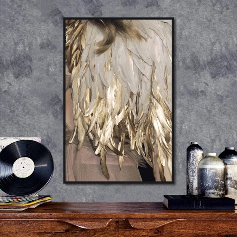 CloudShop Art Painting Canvas Print richness-in-feathers 50x70cm Canvas Print - With Wrap Frame 