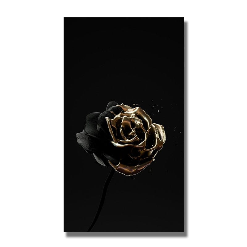 CloudShop Art Painting Canvas Print single-gilded-rose 40x80cm Canvas Print - With Wrap Frame 