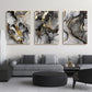 CloudShop Art Painting Canvas Print state-of-gold-abstracts 30x40cm State of Gold 1 Canvas Frame Wrap - Ready to Hang
