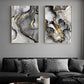 CloudShop Art Painting Canvas Print state-of-gold-abstracts 50x70cm State of Gold 1 Canvas Frame Wrap - Ready to Hang