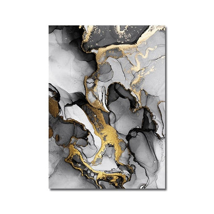 CloudShop Art Painting Canvas Print state-of-gold-abstracts 120x170cm State of Gold 3 Canvas Frame Wrap - Ready to Hang