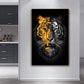 CloudShop Art Painting Canvas Print the-golden-divine-tiger 40x60cm Canvas Print - With Wrap Frame 