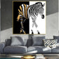 CloudShop Art Painting Canvas Print the-incredible-zebra 60x60cm Canvas Print - With Wrap Frame 