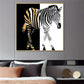 CloudShop Art Painting Canvas Print the-incredible-zebra 120x120cm Canvas Print - With Wrap Frame 