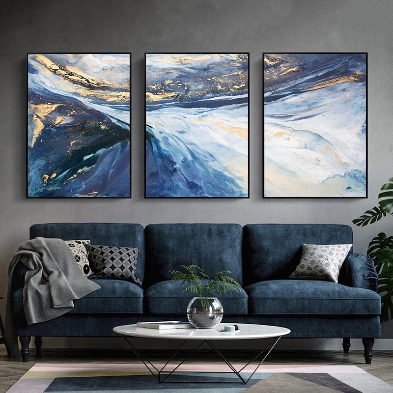 CloudShop Art Painting Canvas Print waves-of-beauty-abstract 40x60cm | 16x24 inches Waves of Beauty Abstract 1 Canvas Print - With Wrap Frame